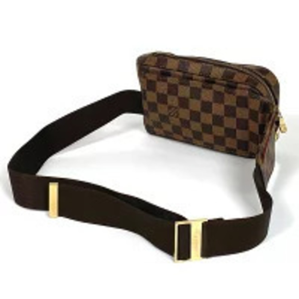 Louis Vuitton Brown Belt Geronimos Bag Damier Bum Shoulder Crossbody Waist Body
